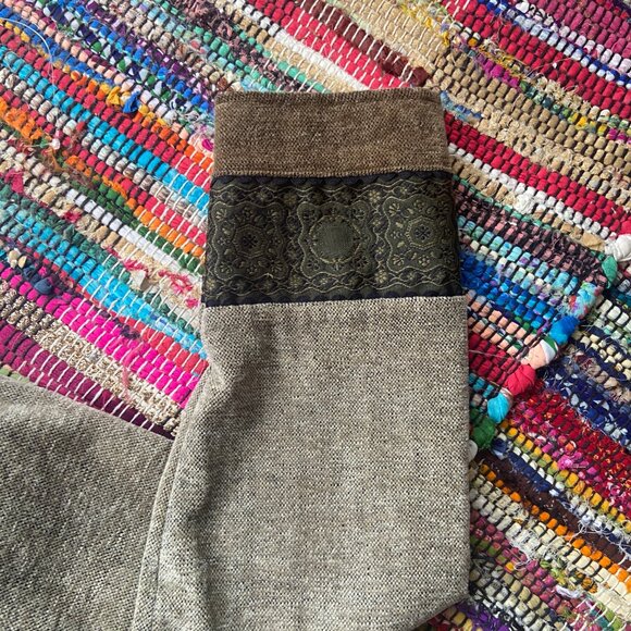 Vintage White Stag Button Up Patchwork Jacket. Brocade, opalescent buttons Med - Picture 6 of 9